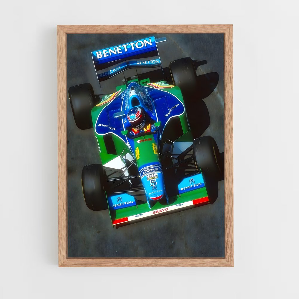 Poster Grand Prix d'Angleterre 1994 – affiche Voitures de Formule 1 (vue 4)
